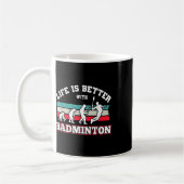 Shuttles Badminton Kaffeetasse (Links)
