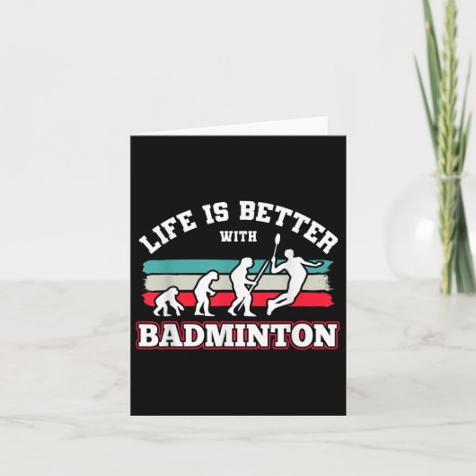 Shuttles Badminton Karte (Vorderseite)