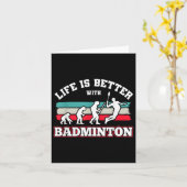 Shuttles Badminton Karte (Gelbe Blume)