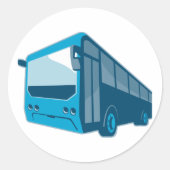 Shuttleservice Runder Aufkleber (Vorderseite)