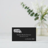 Shuttleservice Visitenkarte (Stehend Vorderseite)