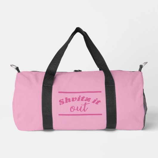Shvitz Pink Turnbeutel Duffle Bag (Vorderseite)