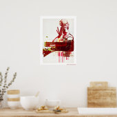 SHWANN: Der futuristische Samurai DJ Poster (Küche)