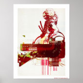 SHWANN: Der futuristische Samurai DJ Poster (Vorne)