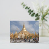 Shwe Dagon Pagoda Postkarte (Stehend Vorderseite)