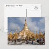 Shwe Dagon Pagoda Postkarte (Vorne/Hinten)