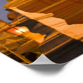 Shwe Myin Tin Temple, dusk, Make Tehi Lar, Poster (Ecke)