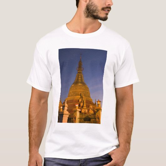 Shwe Myin Tin Temple, dusk, Make Tehi Lar T-Shirt (Vorderseite)