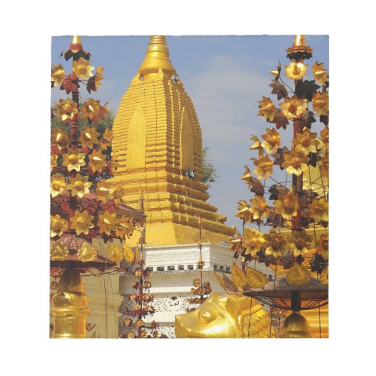 Shwe Zigon Pagoda Komplex in Bagan (Pagan), Notizblock (Vorderseite)