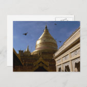 Shwe Zigon Pagoda Postcard Postkarte (Vorne/Hinten)
