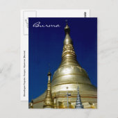 Shwedagon Burma Postkarte (Vorne/Hinten)