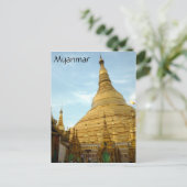 Shwedagon gold stupa postkarte (Stehend Vorderseite)