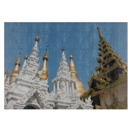 Shwedagon Pagoda Außenbereich Schneidebrett (Vorderseite)