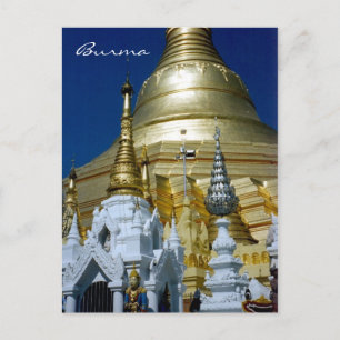 Shwedagon pagoda burma postkarte