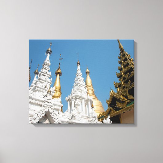 Shwedagon Pagoda Exterior Leinwanddruck (Vorderseite)