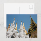 Shwedagon Pagoda Exterior Postkarte (Vorne/Hinten)