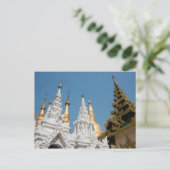 Shwedagon Pagoda Exterior Postkarte (Stehend Vorderseite)