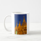 Shwedagon Pagoda in der Nacht, Myanmar Kaffeetasse (Links)