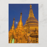 Shwedagon Pagoda in der Nacht, Myanmar