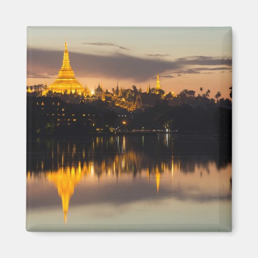 Shwedagon Pagoda, Myanmar, Rangun (Yangon) Magnet (Vorne)