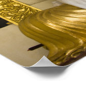 Shwedagon Pagoda (Paya), große Tempelanlage, die 3 Poster (Ecke)