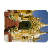 Shwedagon Pagoda (Paya), große Tempelanlage, die 4 Magnet (Horizontal)