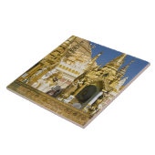 Shwedagon Pagoda (Paya), großer Tempelplatz, der Fliese (Seite)