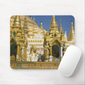 Shwedagon Pagoda (Paya), großer Tempelplatz, der Mousepad (Mit Mouse)