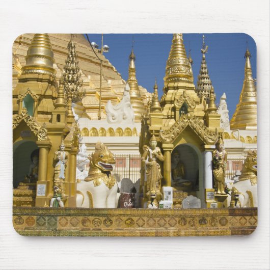 Shwedagon Pagoda (Paya), großer Tempelplatz, der Mousepad (Vorne)
