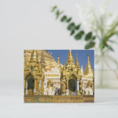 Shwedagon Pagoda (Paya), großer Tempelplatz, der Postkarte (Stehend Vorderseite)