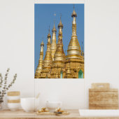 Shwedagon Pagoda Spires Poster (Küche)