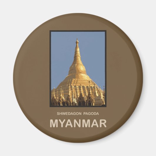 Shwedagon Pagoda Yangon Myanmar Magnet (Vorne)