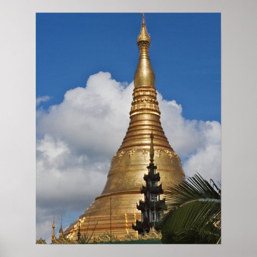 Shwedagon Pagoda, Yangon, Myanmar Poster (Vorne)