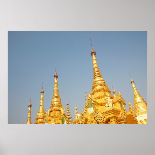 Shwedagon Pagoda, Yangon, Myanmar Poster (Vorne)