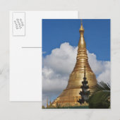 Shwedagon Pagoda, Yangon, Myanmar Postkarte (Vorne/Hinten)