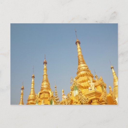 Shwedagon Pagoda, Yangon, Myanmar Postkarte (Vorderseite)