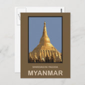 Shwedagon Pagoda Yangon Myanmar Postkarte (Vorne/Hinten)