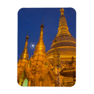 Shwedagon-Pagode bei Nacht, Myanmar Magnet