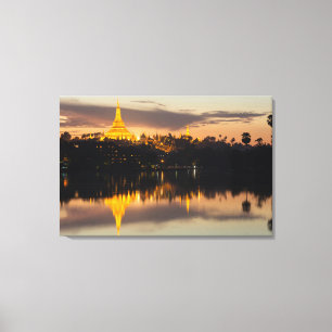 Shwedagon-Pagode, Myanmar, Yangon Leinwanddruck