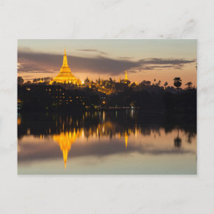 Shwedagon-Pagode, Myanmar, Yangon Postkarte