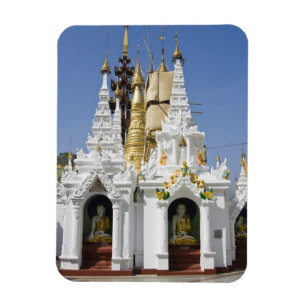 Shwedagon Pagode (Paya), große Tempelanlage, die 2 Magnet