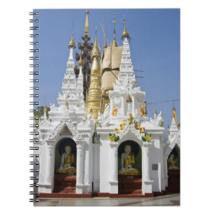 Shwedagon Pagode (Paya), große Tempelanlage, die 2 Notizblock