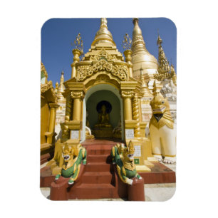 Shwedagon-Pagode (Paya), große Tempelanlage, die v Magnet