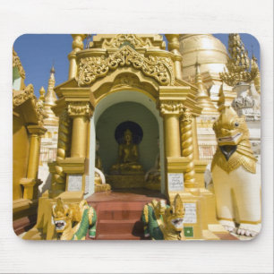 Shwedagon-Pagode (Paya), große Tempelanlage, die v Mousepad