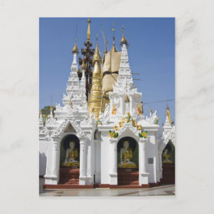 Shwedagon-Pagode (Paya), große Tempelanlage, die v Postkarte