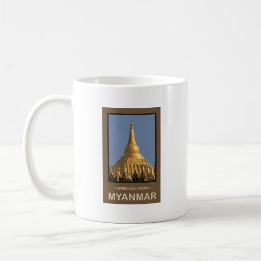 Shwedagon Pagode Rangun Myanmar Kaffeetasse (Links)