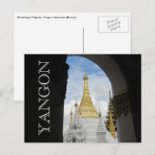 Shwedagon Postkarte (Vorne/Hinten)