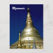 Shwedagon Postkarte (Vorderseite)