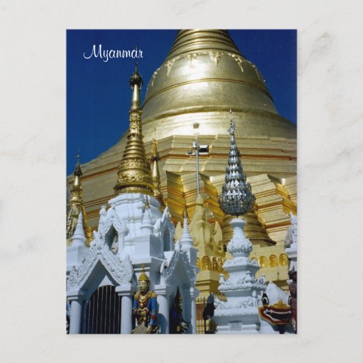 Shwedagon Postkarte (Vorderseite)
