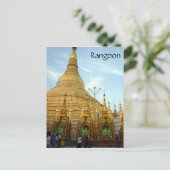 Shwedagon-Rangoon Postkarte (Stehend Vorderseite)